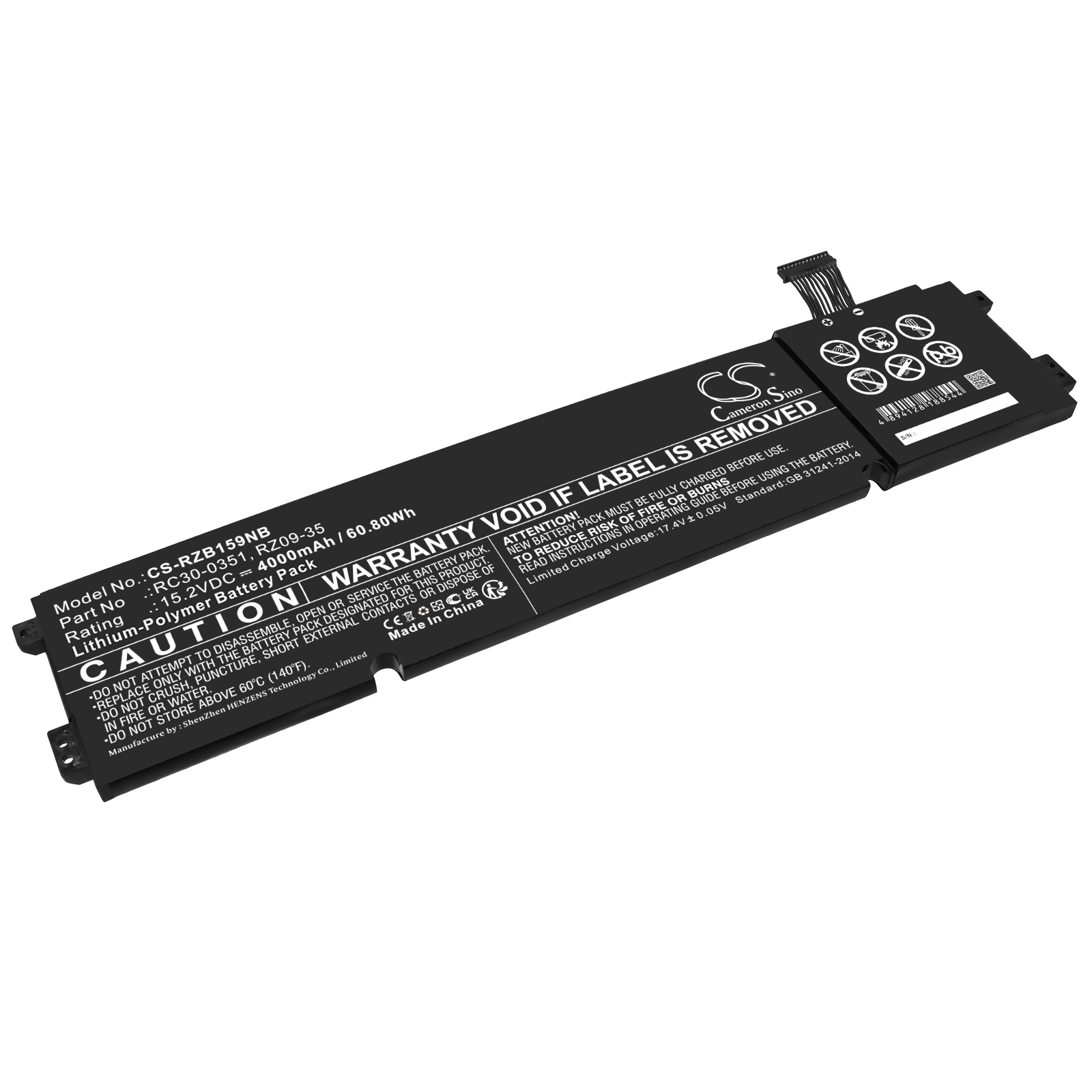 Razer Blade 15 Base RZ09-0369x Replacement Battery 4000mAh