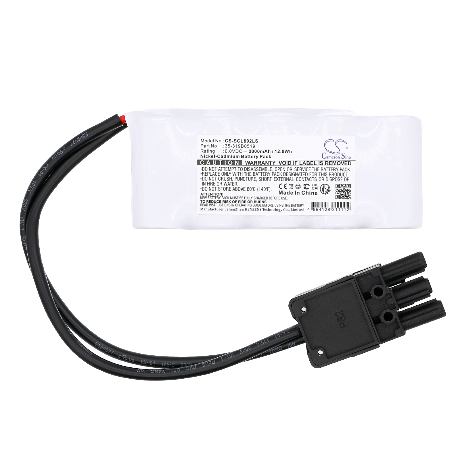 Schuch 8020 8021 Licht 2627 Replacement Battery 2000mAh