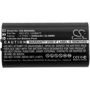 SportDog TEK 2.0 GPS handheld 650-970 V2HBATT Replacement Battery 6400mAh