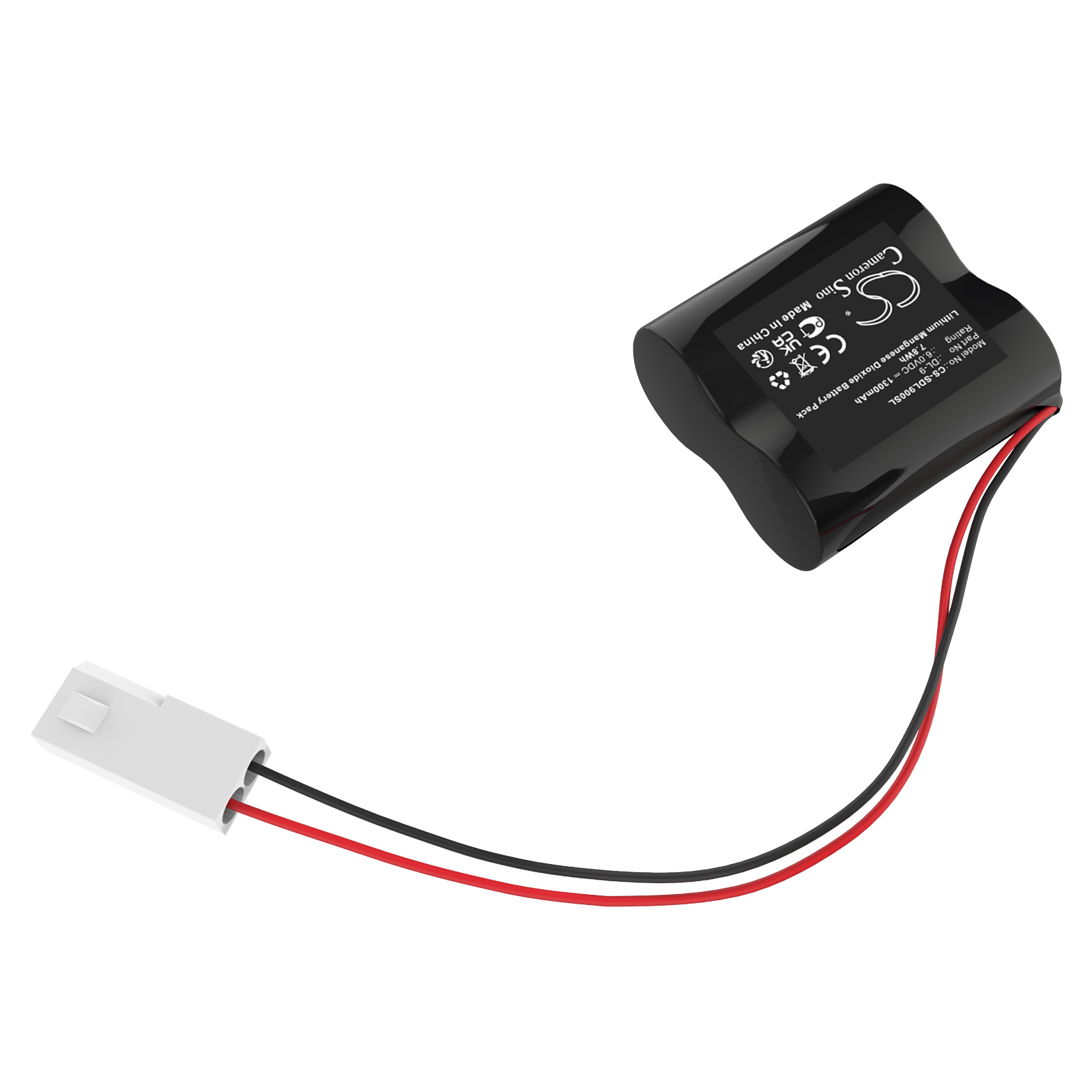 Saflok 20280 DL-9 Door Lock Replacement Battery 6V 1300mAh