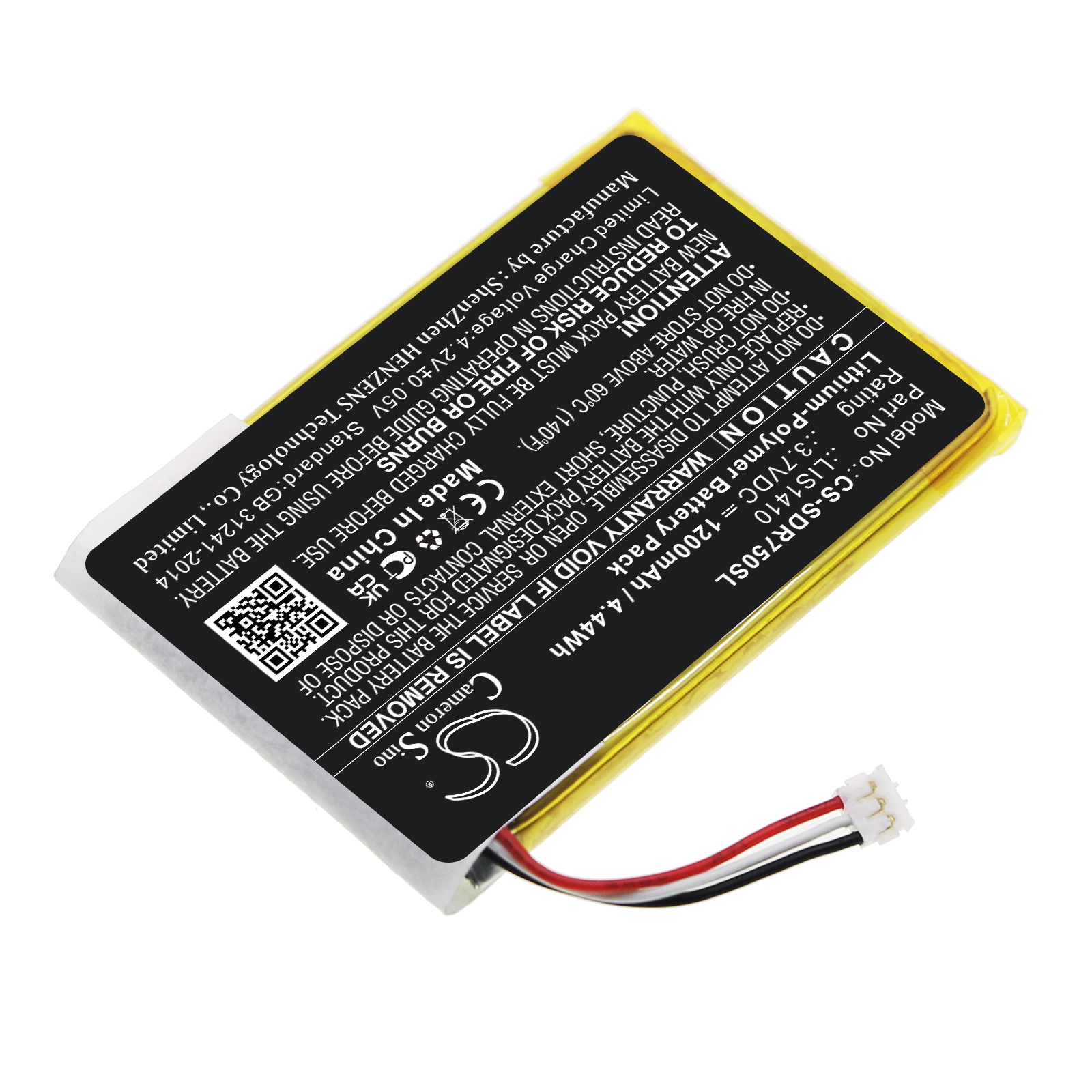 Sony MDR-DS7500 LIS1410 Headset Replacement Battery 1200mAh