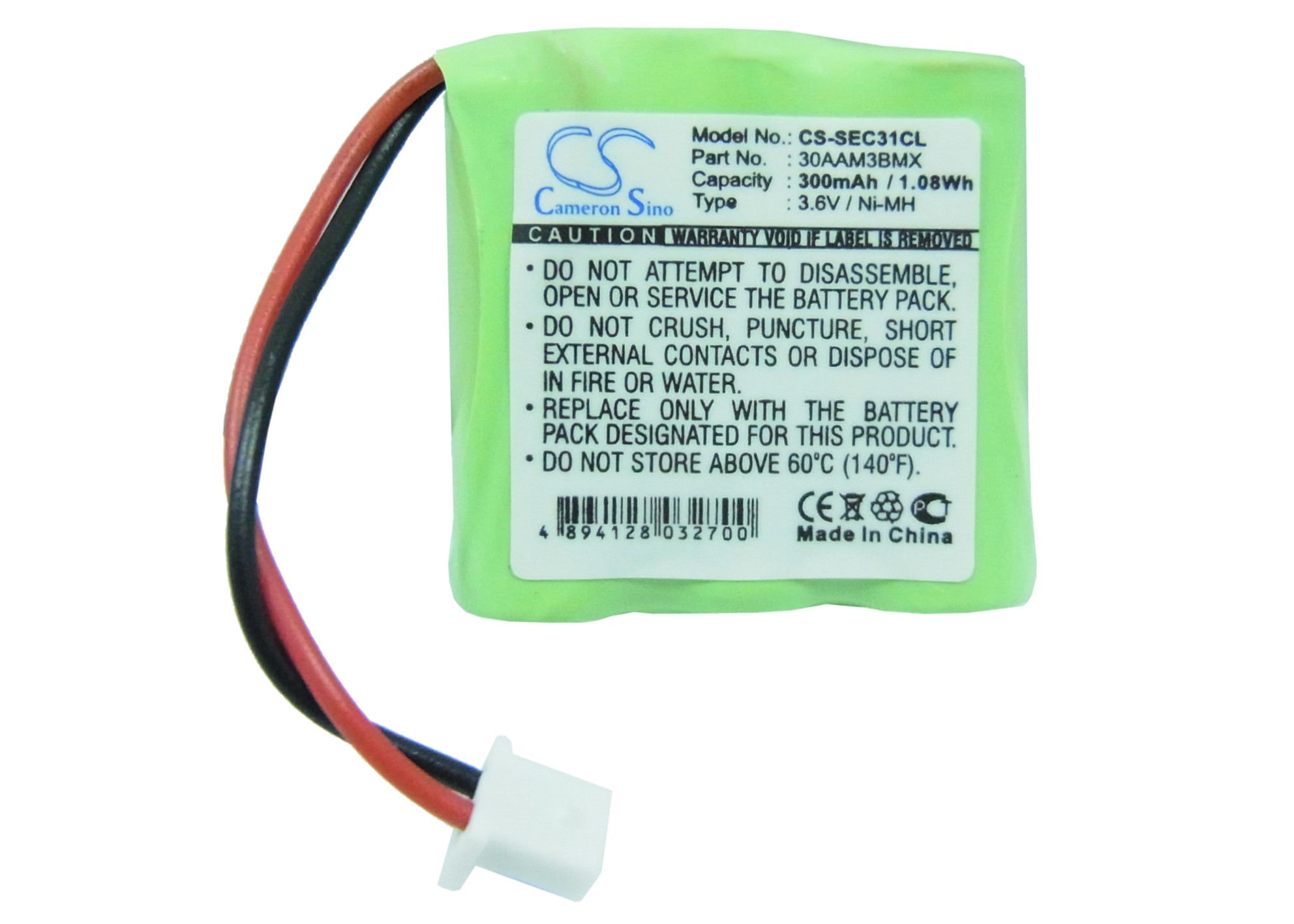 BTI GP 30AAM3BMX Cordless Phone Replacement Battery 300mAh