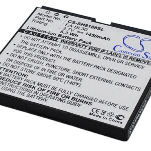 Sharp SH8188U EA-BL30 Mobile/SmartPhone Replacement Battery 1450mAh