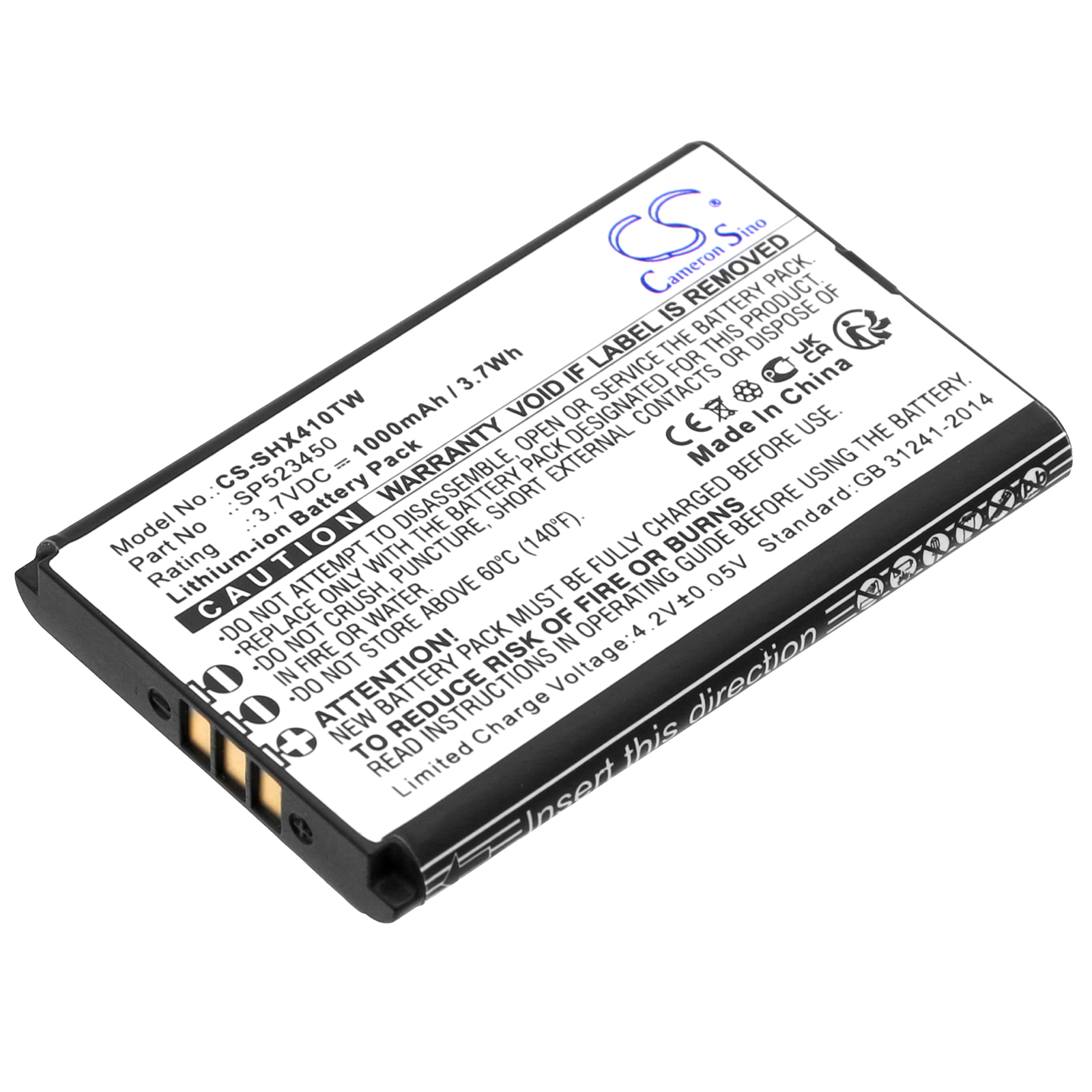 SenHaix 1410 1420 1430 SP523450 Replacement Battery 1000mAh