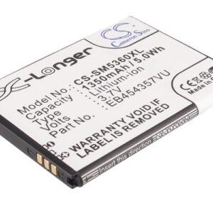 Samsung Galaxy Chat Galaxy M Pro 2 Galaxy M Pro II Replacement Battery 1350mAh