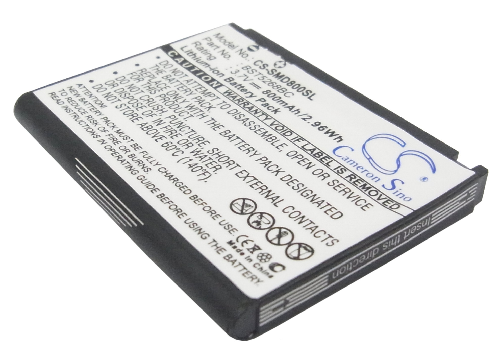 Samsung SGH-D808 BST5268BC Replacement Battery 800mAh