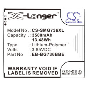 Samsung Galaxy Xcover 6 Pro SM-G736B SM-G736B/DS Replacement Battery 3500mAh