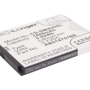 Samsung SGH-i620 SGH-i640 SGH-i640v AB414757BE Replacement Battery 1600mAh