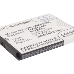 Samsung SCH-i859 SGH-I728A SGH-I740 AB514757BC Replacement Battery 1600mAh
