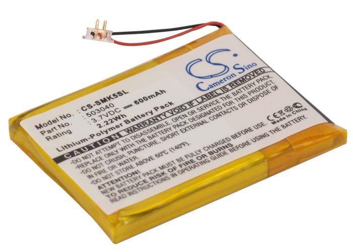 Samsung YP-K5 YP-K5J 503040 MP3 Player Replacement Battery 600mAh