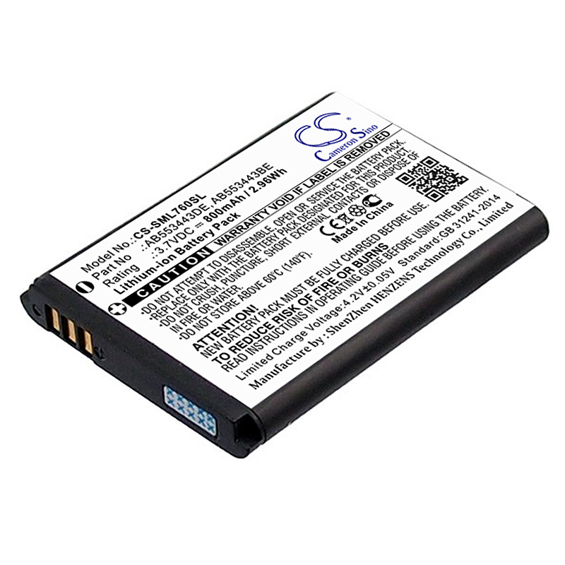 Samsung SGH-L760 SGH-L768 Replacement Battery 800mAh