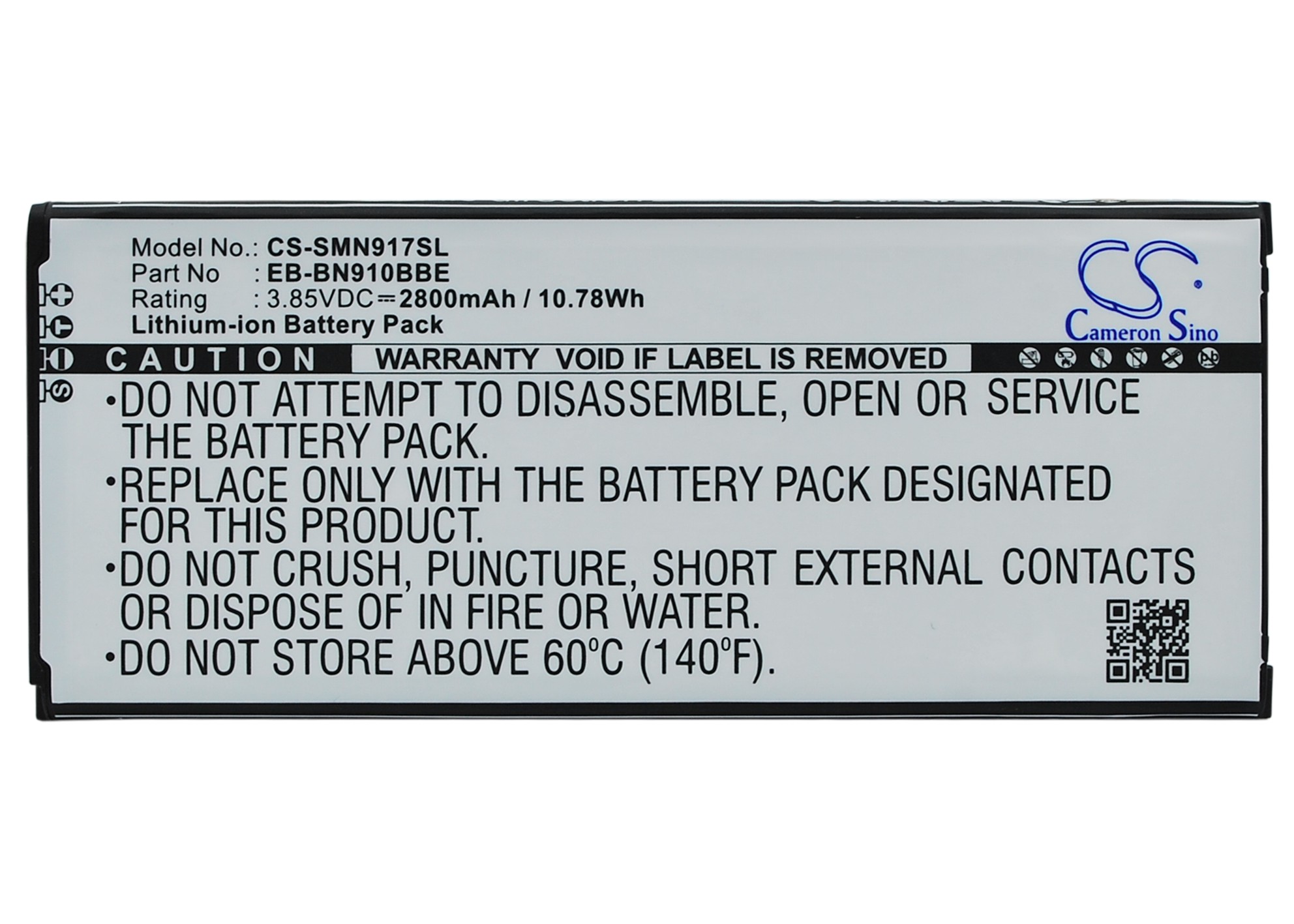 Samsung Galaxy Note 4 SM-N910A Replacement Battery 2800mAh