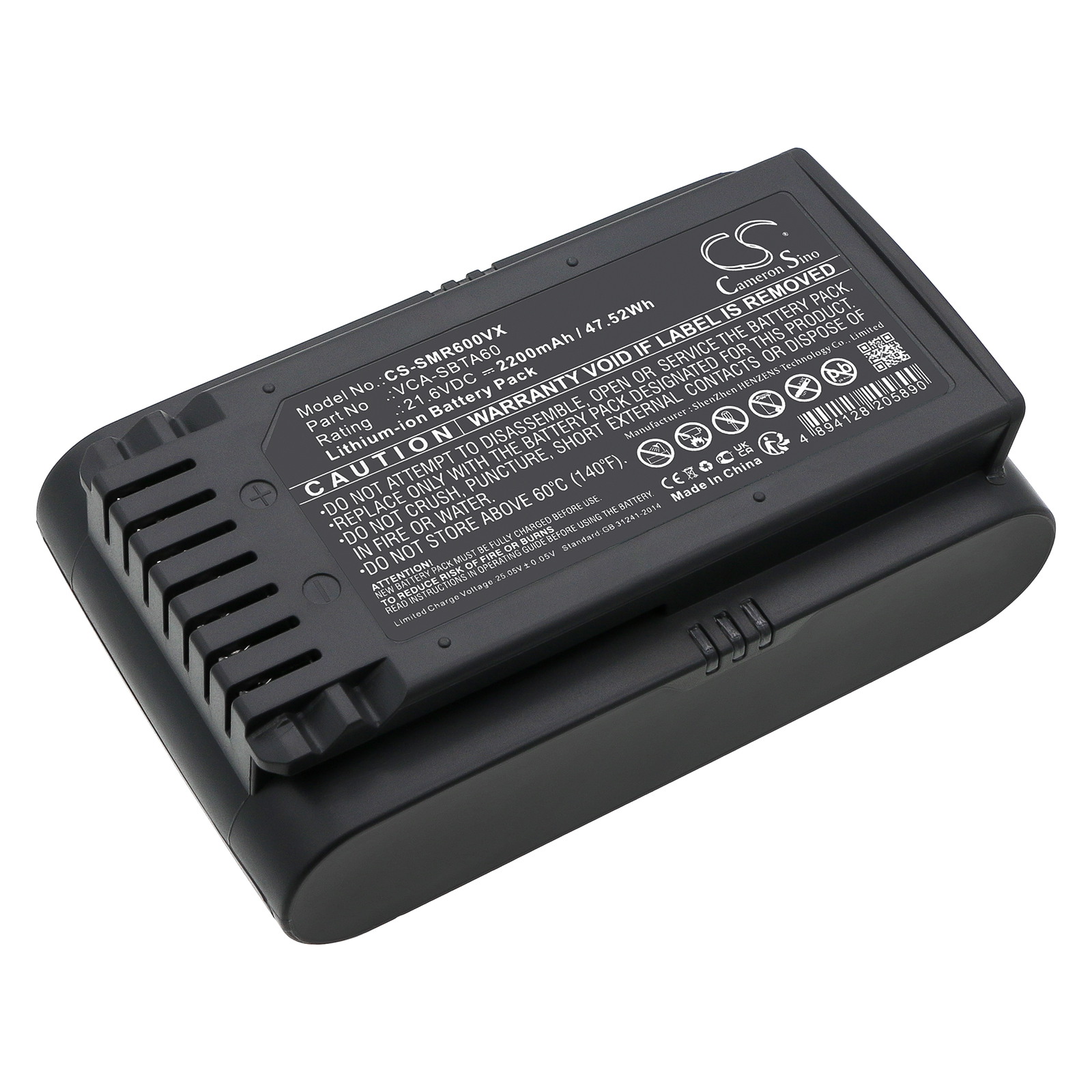 Samsung Jet 60 Jet 60 Flex Jet 65 Vacuum Replacement Battery 21.6V 1800mAh