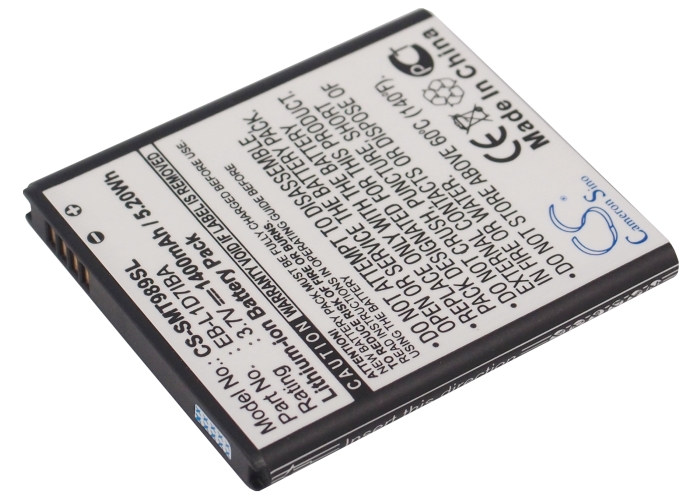 AT&T Galaxy S 2 Skyrocket 4G Replacement Battery 1400mAh