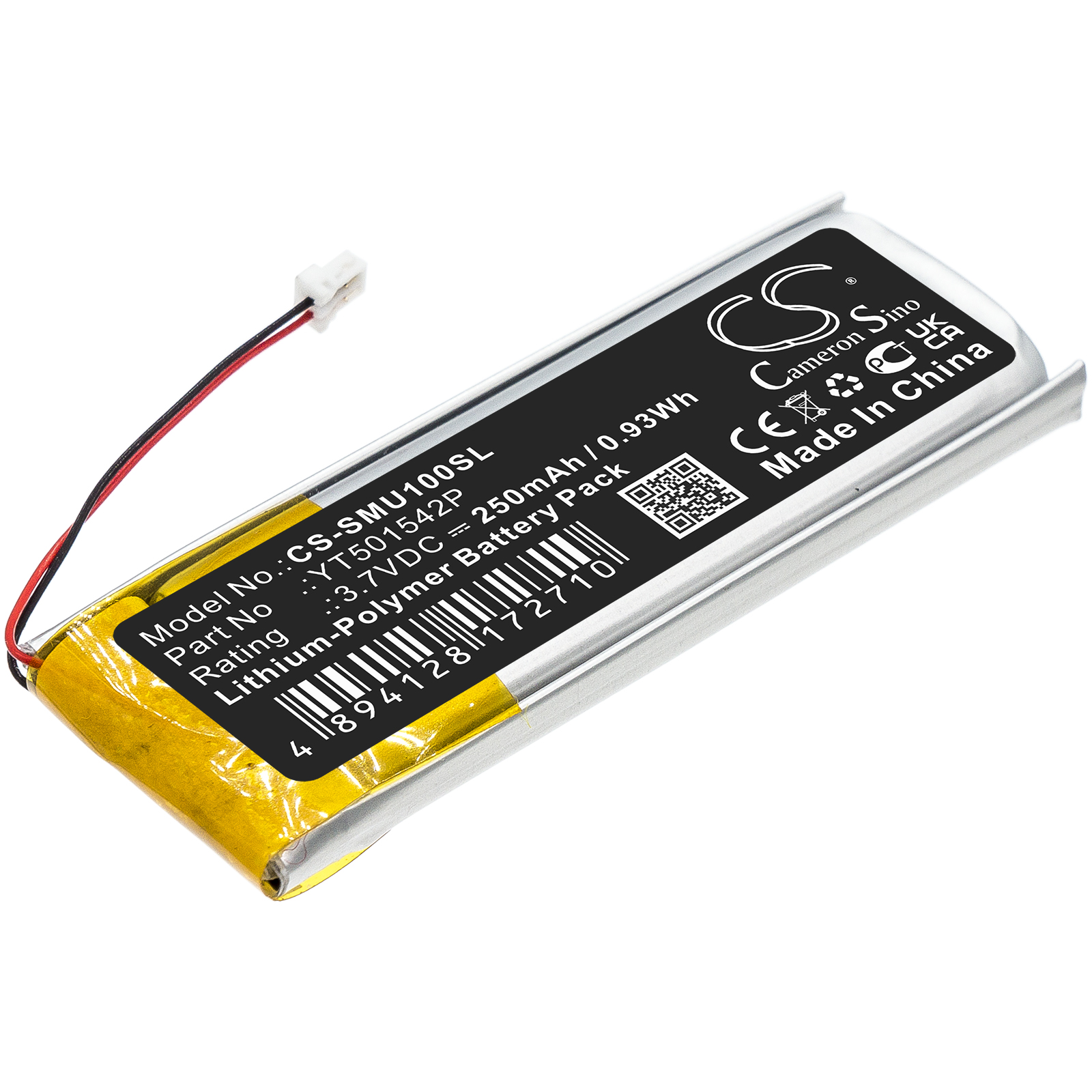Sena 10U YT501542P Headset Replacement Battery 250mAh