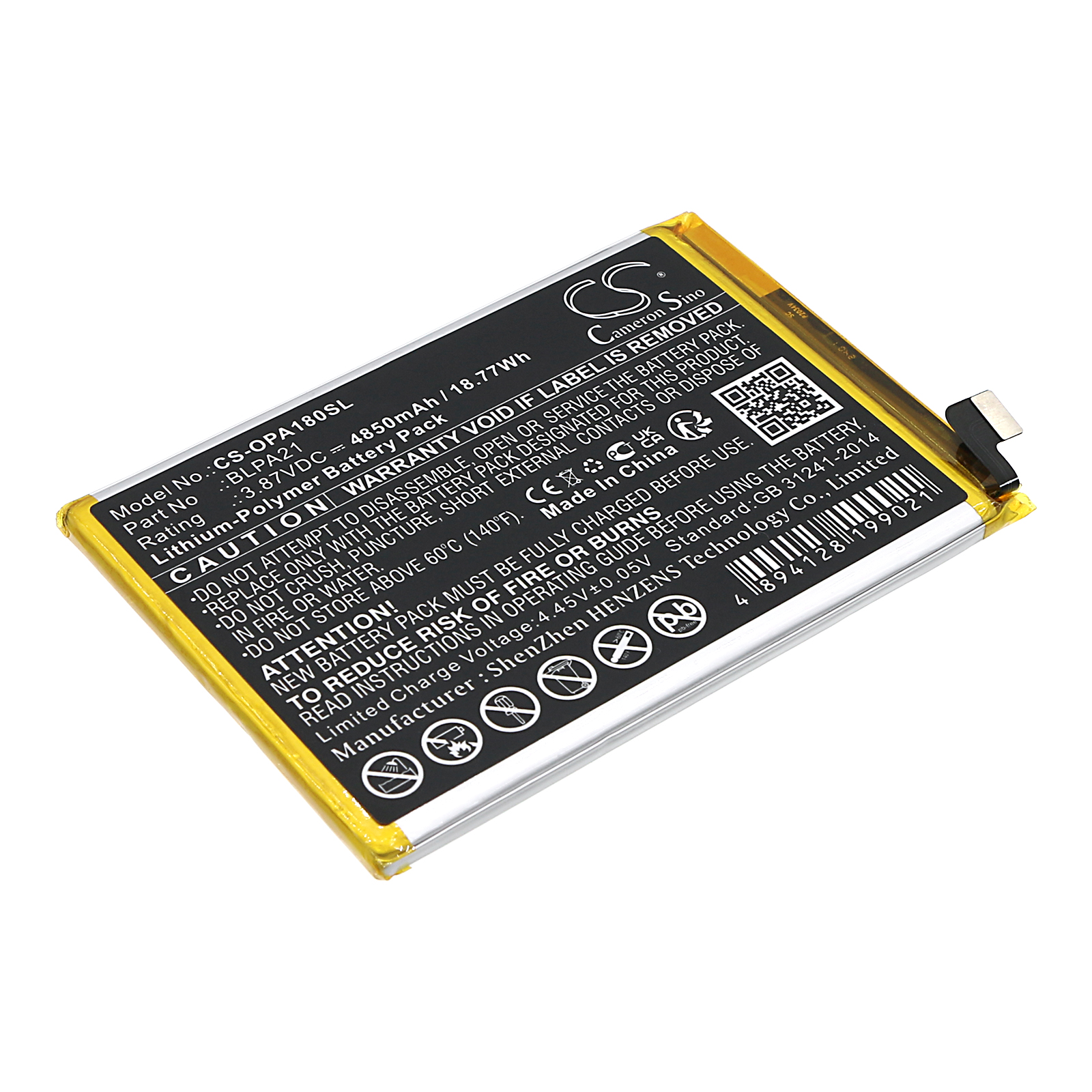 OPPO A18 CPH2591 BLPA21 Replacement Battery 4850mAh