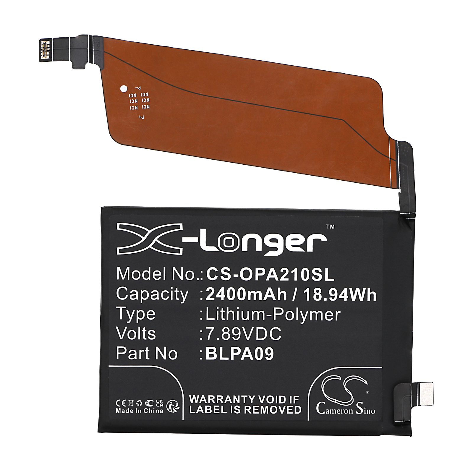 Oneplus Ace 2 Pro BLPA09 Replacement Battery 2400mAh