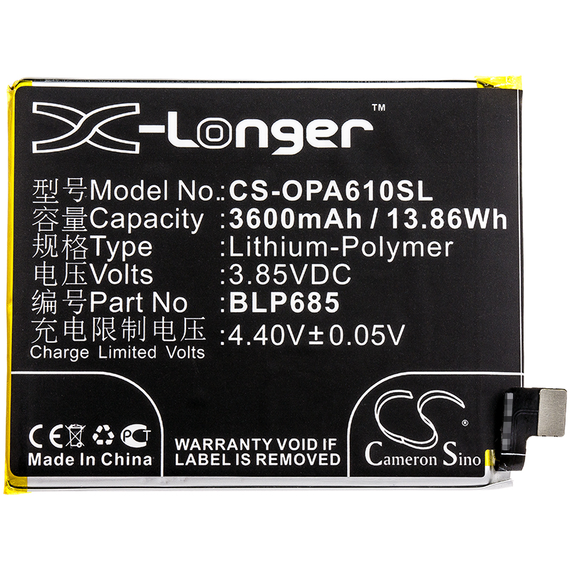Oneplus 6T A6010 A6013 BLP685 Replacement Battery 3600mAh