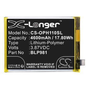 OPPO A1 Pro PHQ110 BLP981 Replacement Battery 4600mAh