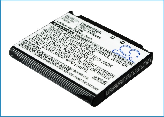 Samsung Verizon SCH-U940 Replacement Battery 1000mAh