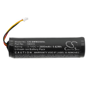 Shure MXW Handheld Transmitter Replacement Battery 2600mAh
