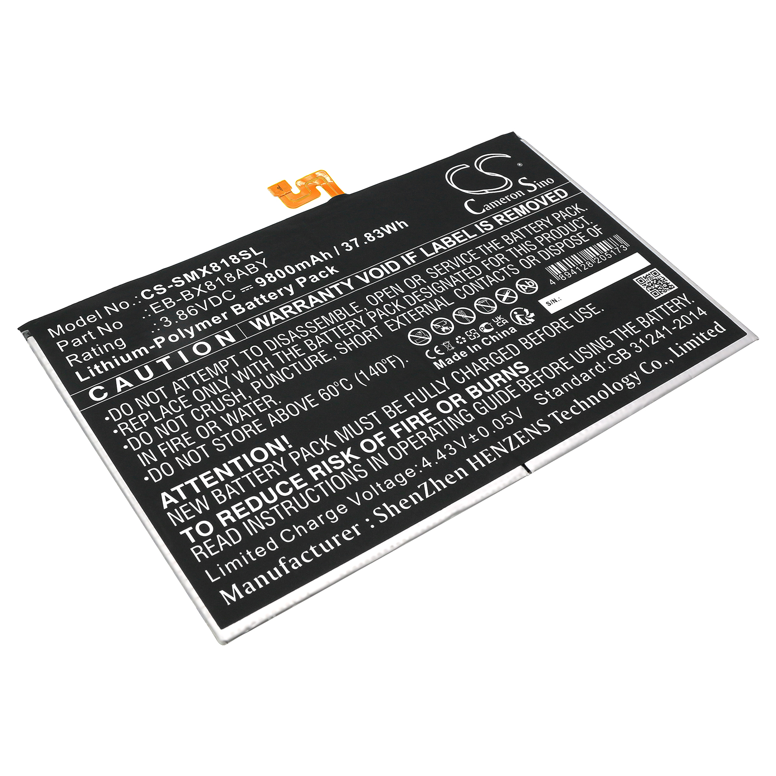 Samsung EB-BX818ABY Tablet Replacement Battery 9800mAh