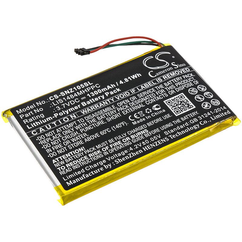 Sony NWZ-Z1050 NWZ-Z1060 Replacement Battery 1300mAh