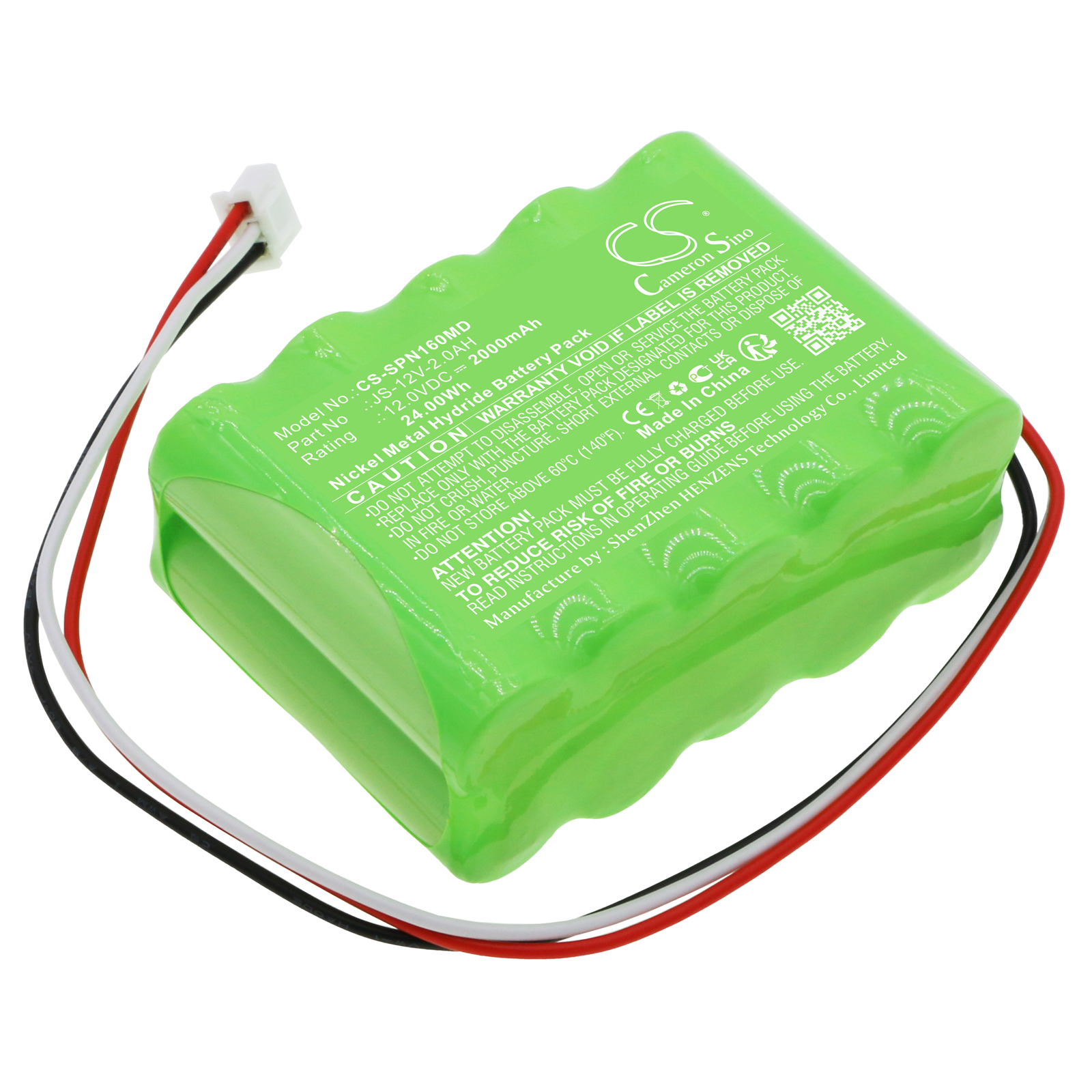SinoMDT SN-50C6 SN-50F6 Replacement Battery 1600V 2000mAh