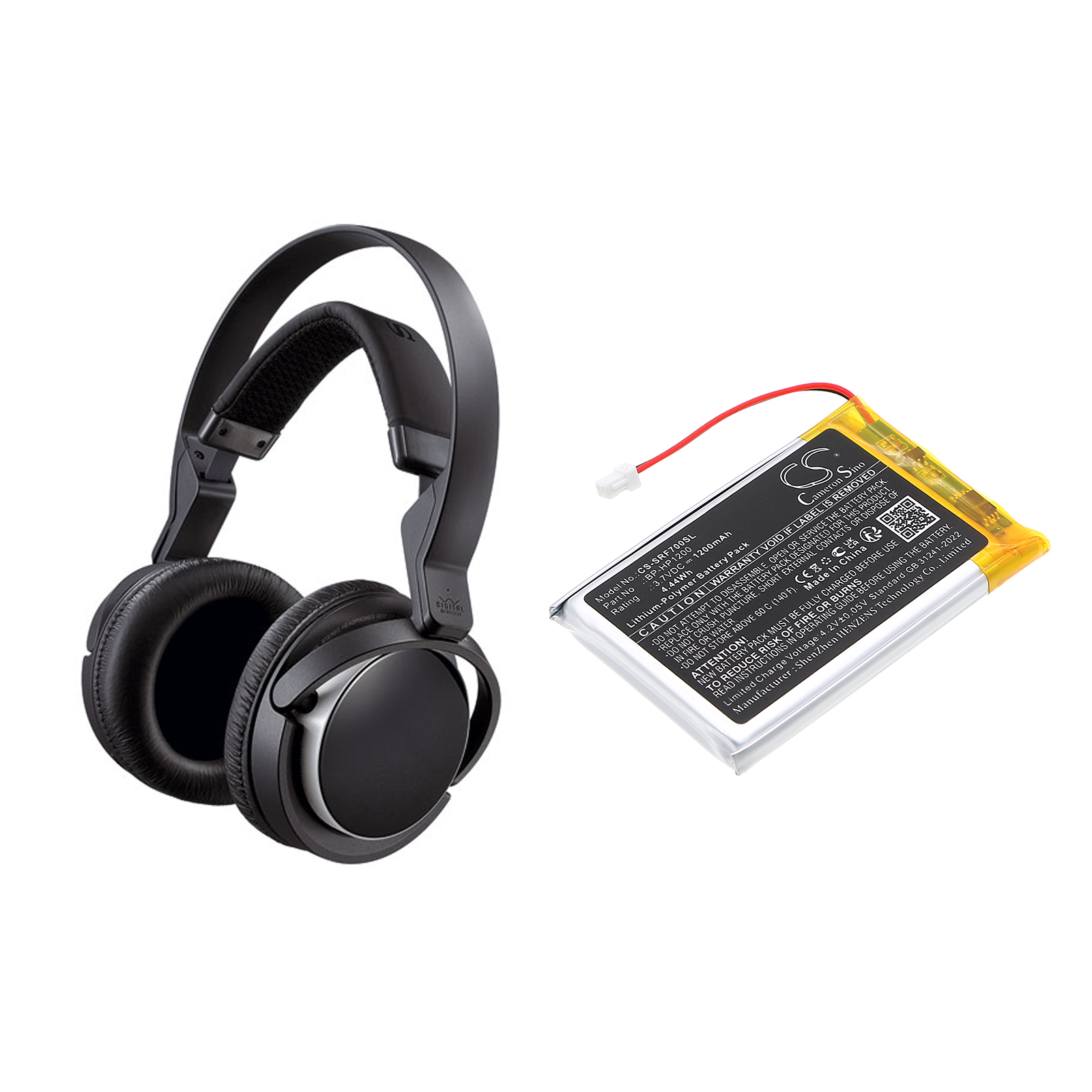 Sony MDR-DS7000 MDR-RF7000 Headset Replacement Battery