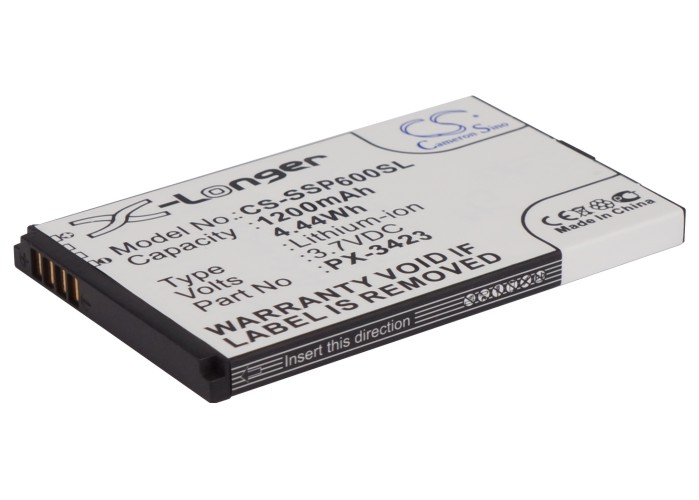 Simvalley SP-40 SP-60 PX-3423 Replacement Battery 1200mAh