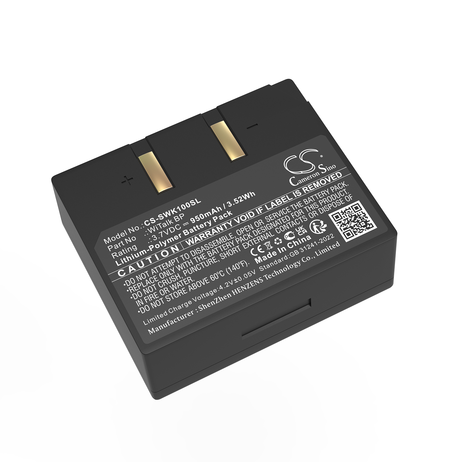 Saramonic WiTalk BP Headset Replacement Battery 950mAh