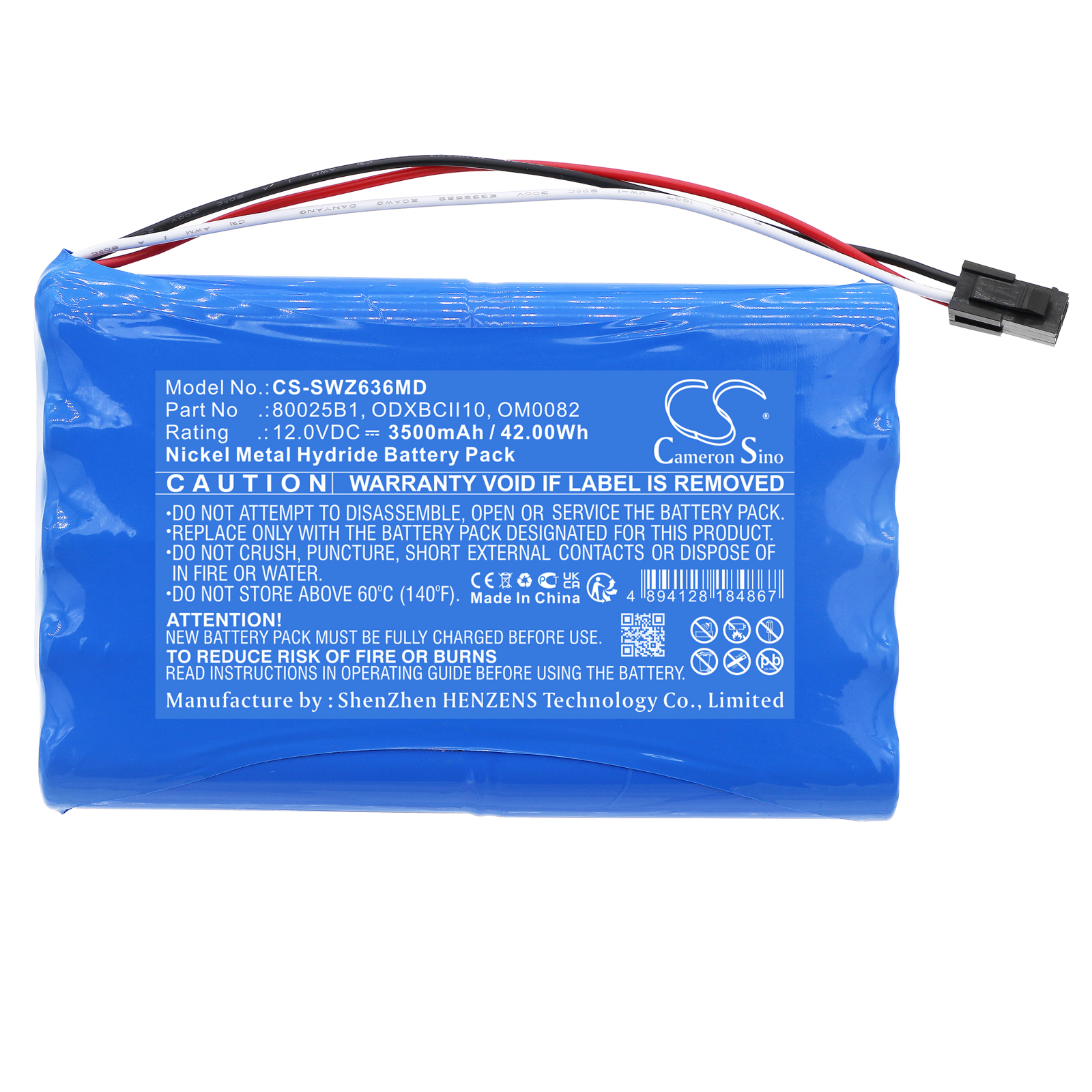 Smiths Advisor 12-636A Medical Replacement Battery 3500mAh
