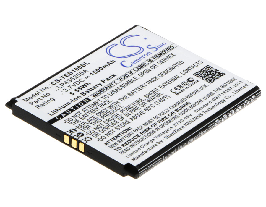 Telefunken Selfie TS1 LP435255A Replacement Battery 1500mAh