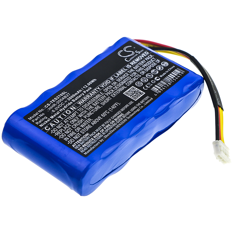 Testo Fluegas Analyzer HHR-200AB27 Replacement Battery 2000mAh