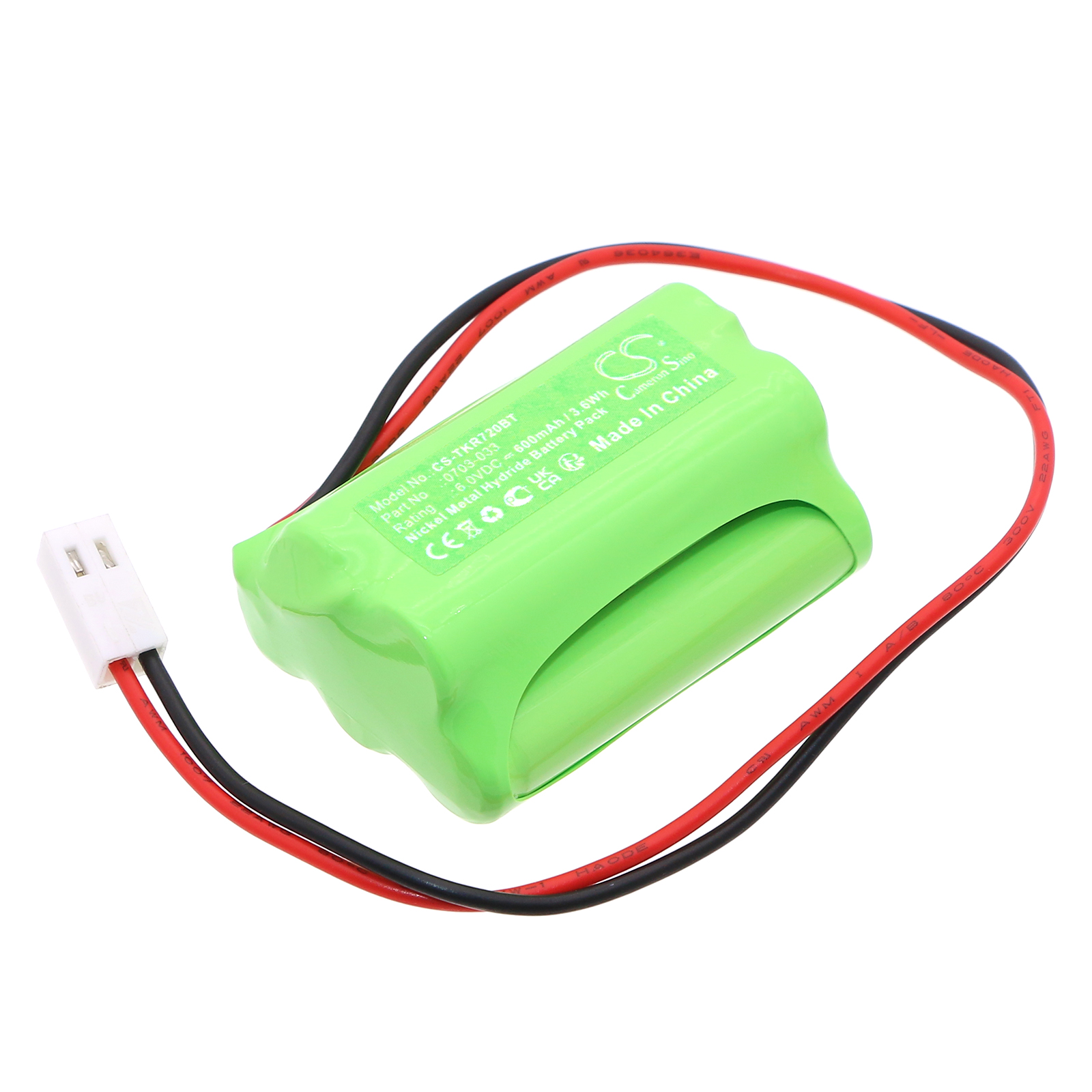 TEKNIM 720WR siren 0703-033 Replacement Battery 6V 600mAh
