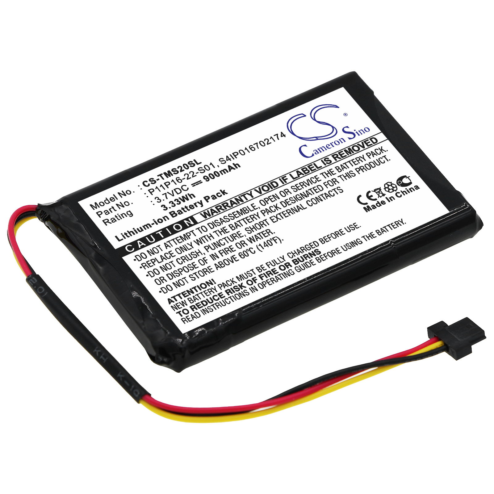 TomTom 4ET0.002.07 Start XL Replacement Battery 900mAh
