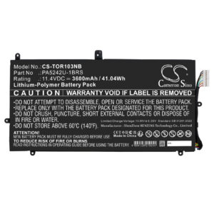 Toshiba Satellite P20W-C Replacement Battery 11.4V 3600mAh
