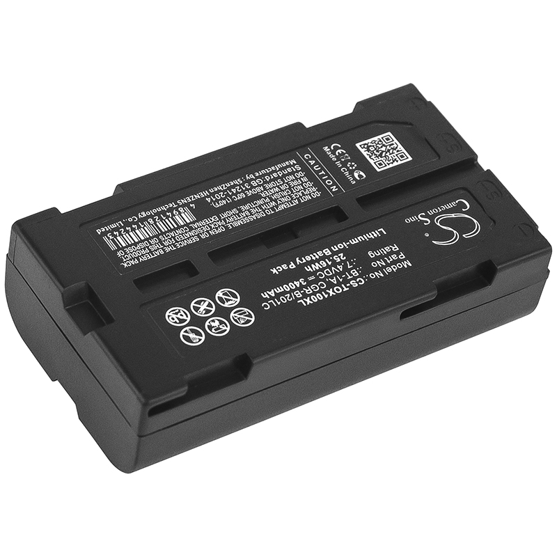 Topcon GP-SX1 SX-1 BT-1A CGR-B/201LC Replacement Battery 3400mAh