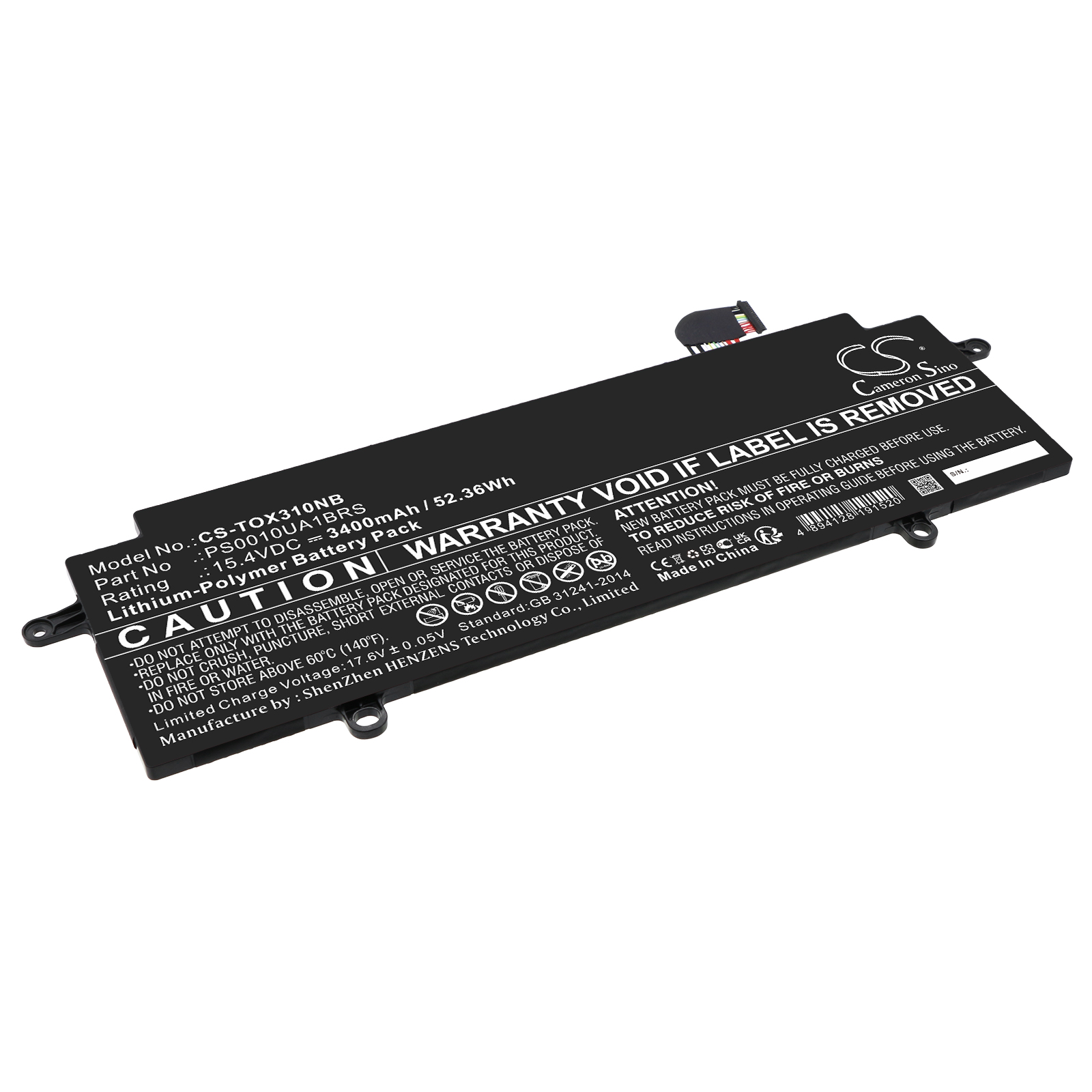 PS0010UA1BRS Dynabook Replacement Battery 3400mAh