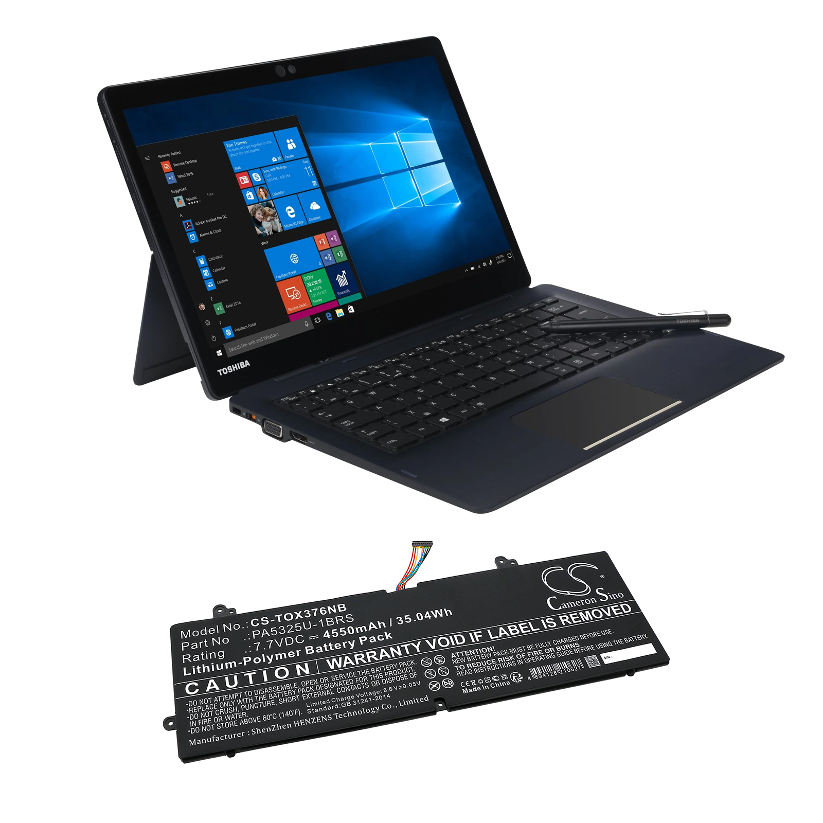 Toshiba Port g X30T-E-113 Replacement Battery 4550mAh