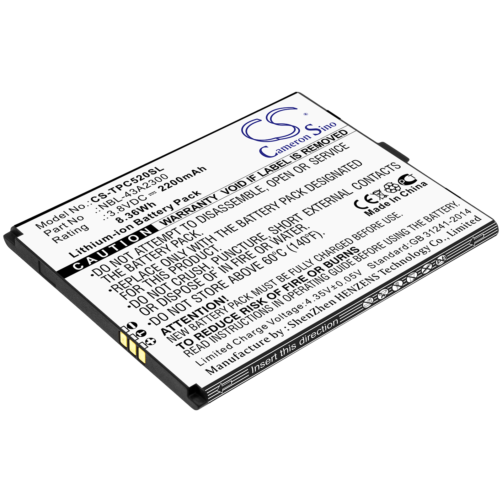 Neffos C5A C5A Dual SIM TP703A TP-Link Neffos C5A Replacement Battery 2200mAh