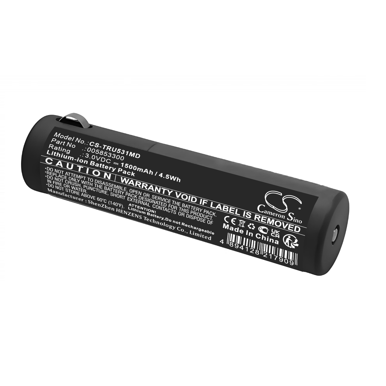 TRUPHATEK LARYNGOSCOPE 005853300 110755-O Replacement Battery