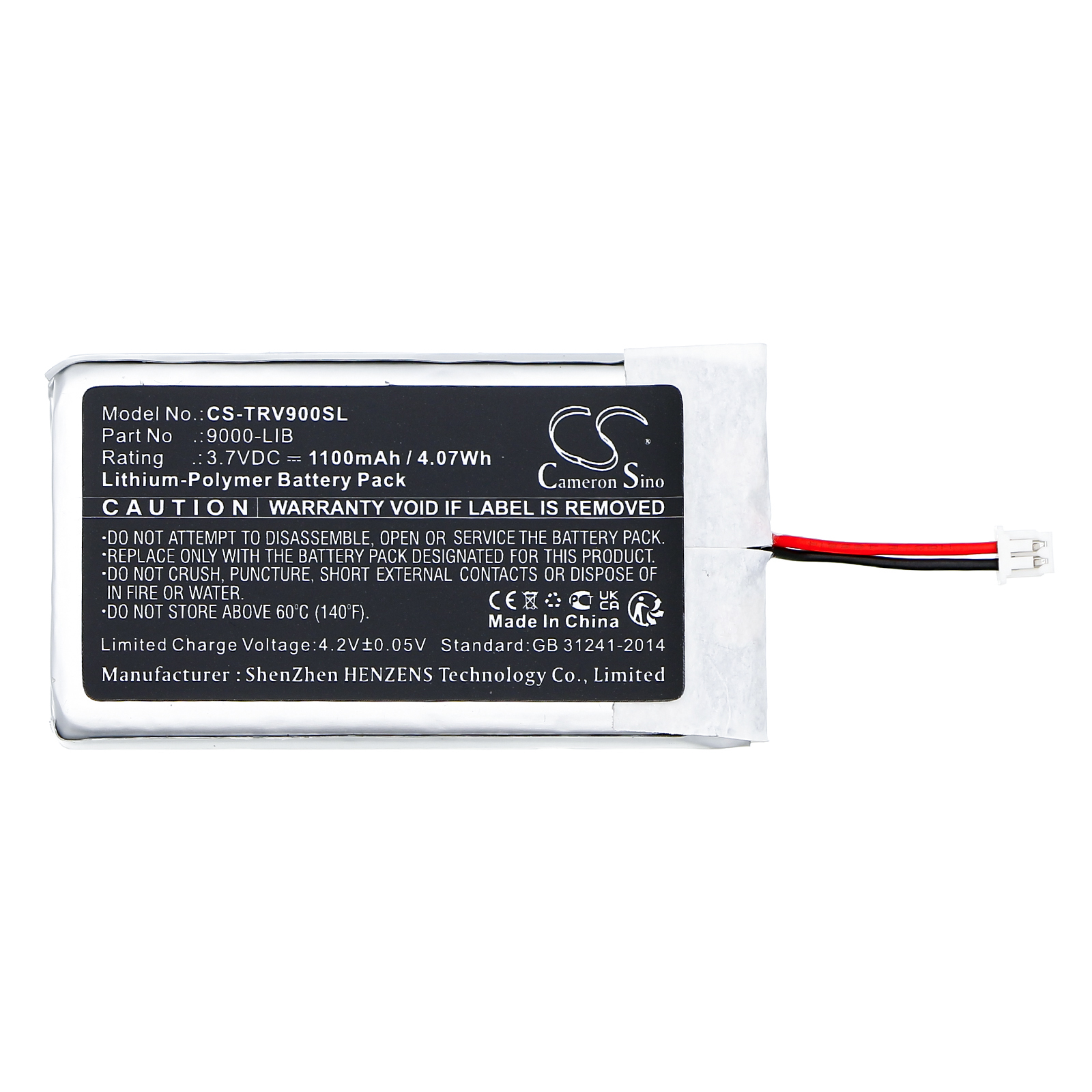 VOYAGER BATTERY LIFE Trail Tech 9000-B800 Replacement Battery