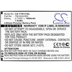 TP-Link M7310 M7350 ver 3.20 M7350 ver 4.0 Replacement Battery 1900mAh