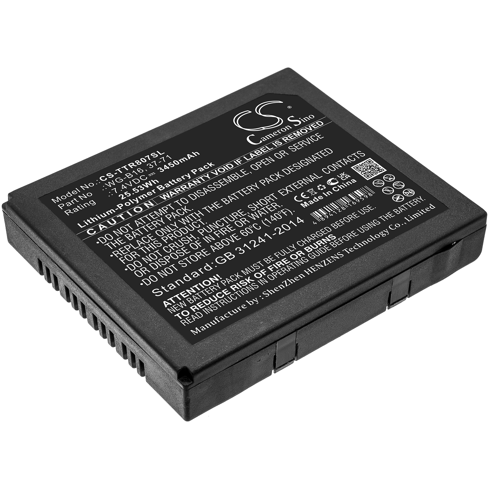 Triplett CamView IP Pro TRI-8070 Replacement Battery 3450mAh