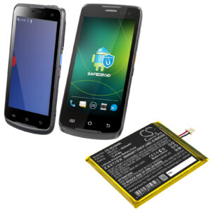 Unitech EA500 EA502 EA506 EA508 Urovo i6310 Replacement Battery 3650mAh