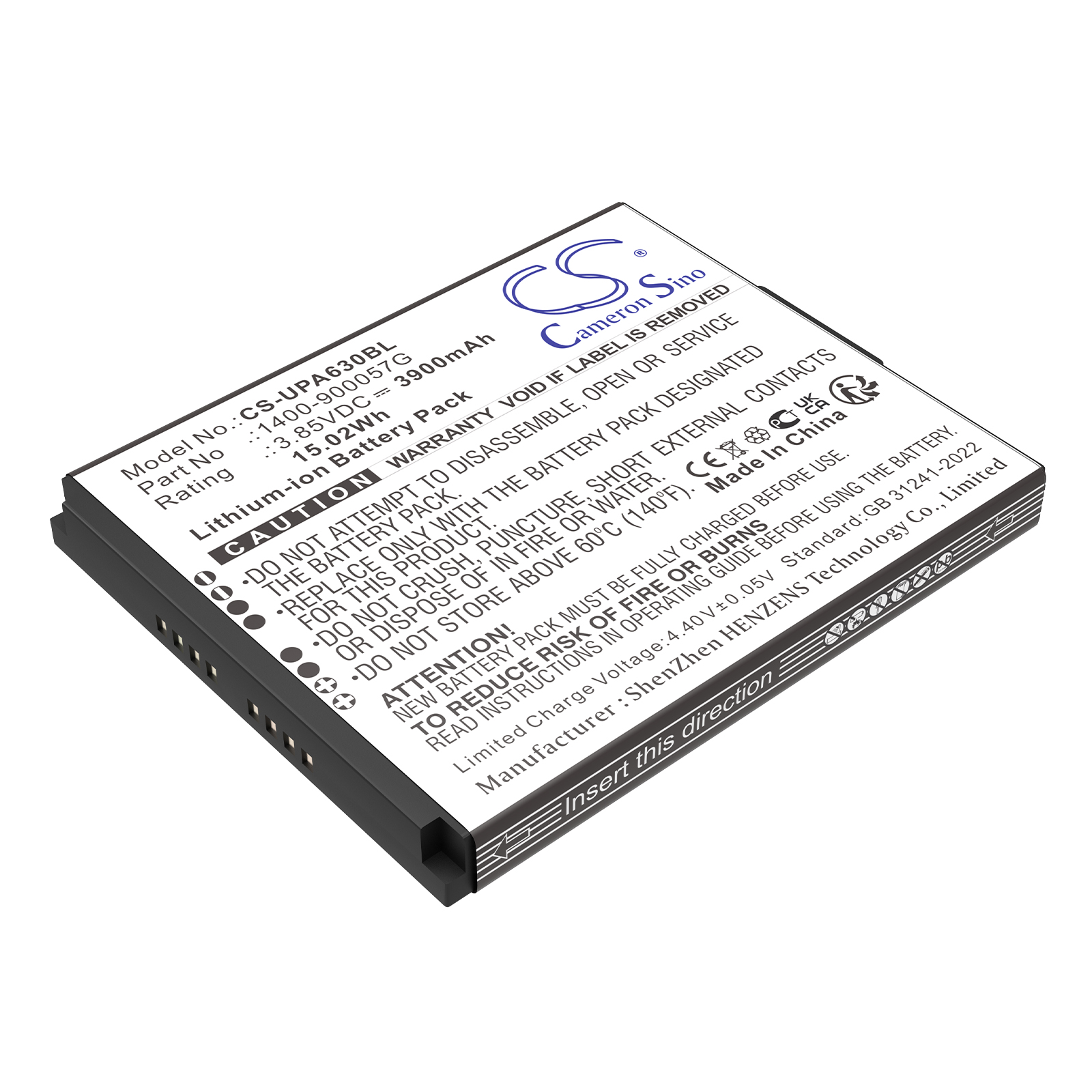 Unitech EA630 1400-900057G Replacement Battery 3900mAh