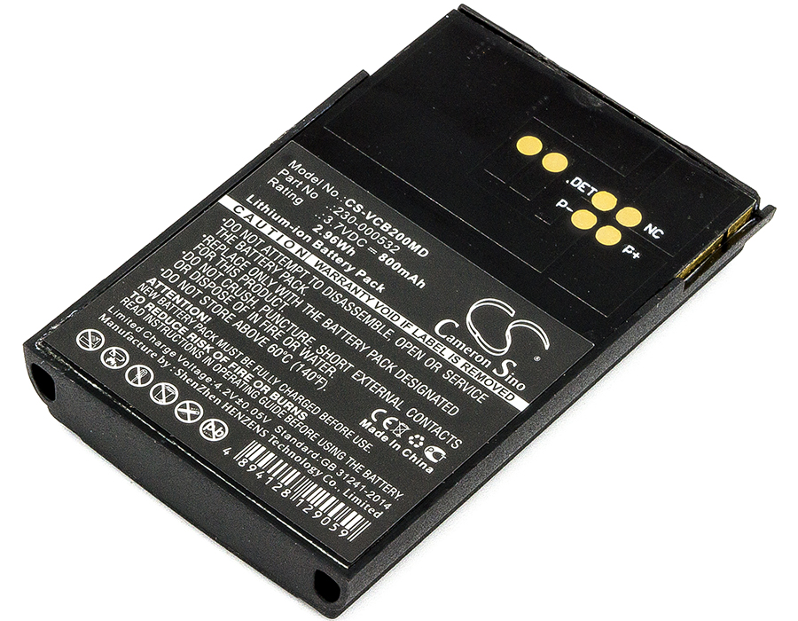 800 mAh for Vocera 230-000532