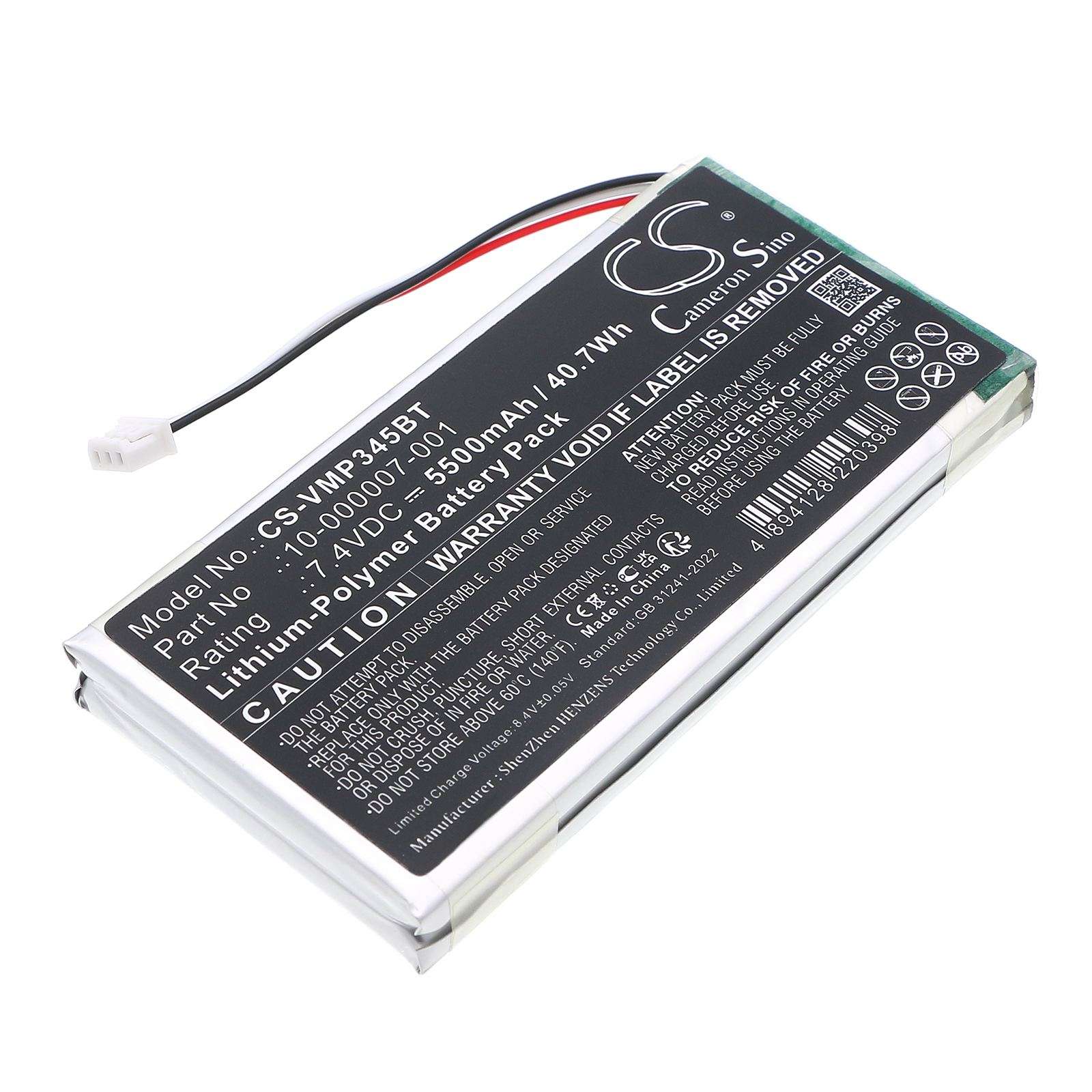BATTERY FOR VIVINT PANEL Replacement Battery 5500mAh