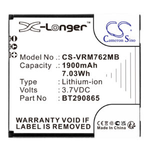 V TECH RM5752 RM5762 BT290865 Replacement Battery 1900mAh